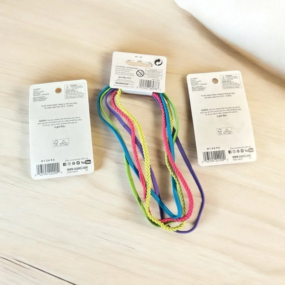 Goody Headbands & Scunci No-Damage Hair Elastics Bundle – NWT